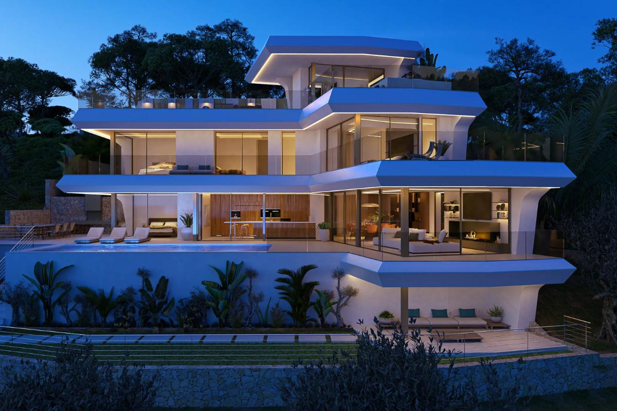 Villa i Altea, Alicante, Spanien 4 sovrum, 509 kvm. Nr. 149007
