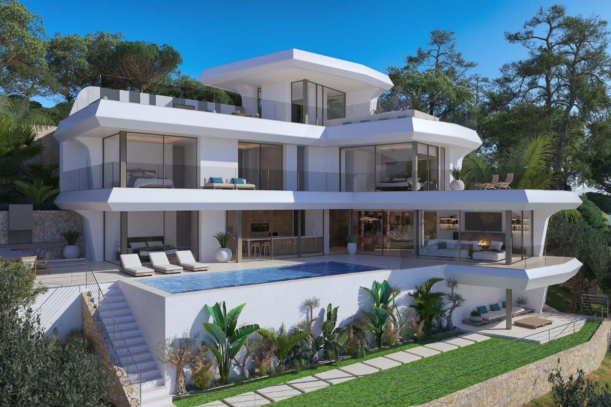 Villa i Altea, Alicante, Spanien 4 sovrum, 509 kvm. Nr. 149007