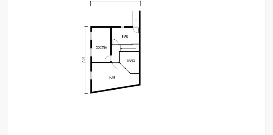 Wohnung in Terrassa, Barcelona, Spanien 3 Schlafzimmer, 78 m2 Nr. 191295