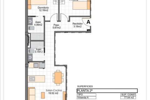 Apartamento en venta en San Pedro del Pinatar, Murcia, España 2 dormitorios, 71 m2 No. 168152 - foto 13