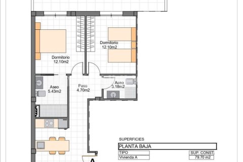 Apartamento en venta en San Pedro del Pinatar, Murcia, España 2 dormitorios, 71 m2 No. 168152 - foto 8