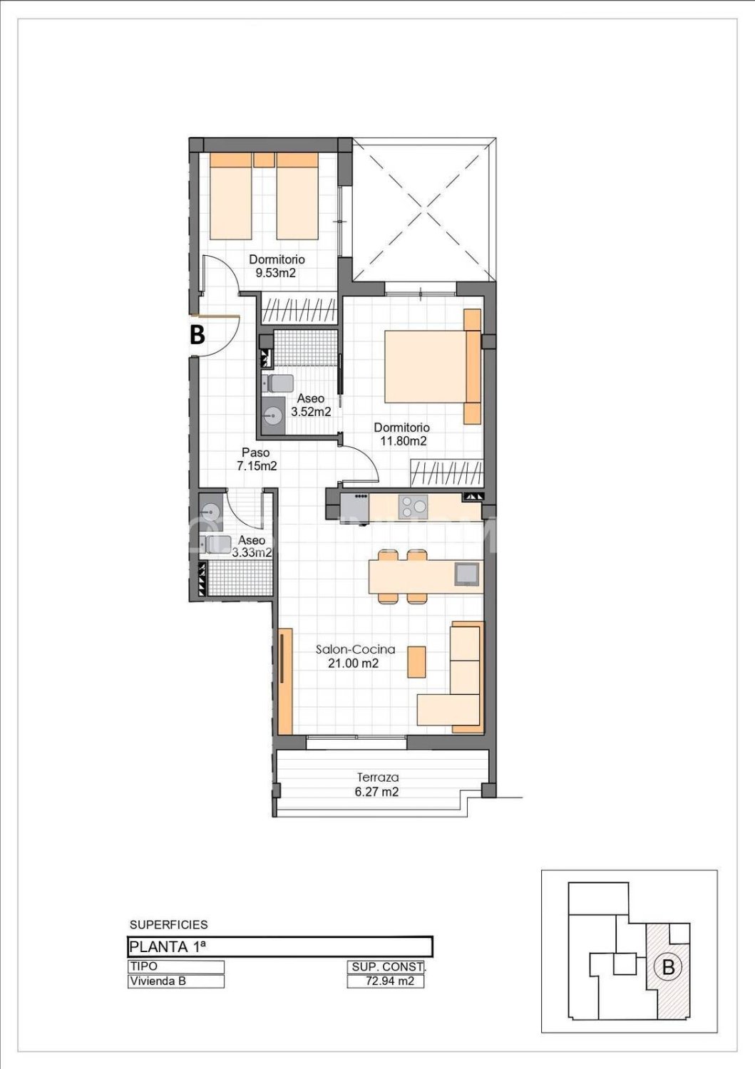 Apartament w San Pedro del Pinatar, Murcia, Hiszpania 2 sypialnie, 83 mkw. nr 168153