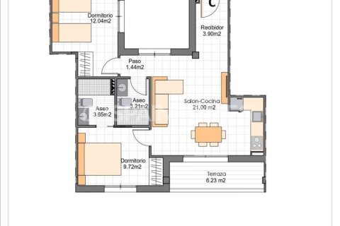 Wohnung zum Verkauf in San Pedro del Pinatar, Murcia, Spanien 2 Schlafzimmer, 83 m2 Nr. 168153 - Foto 15