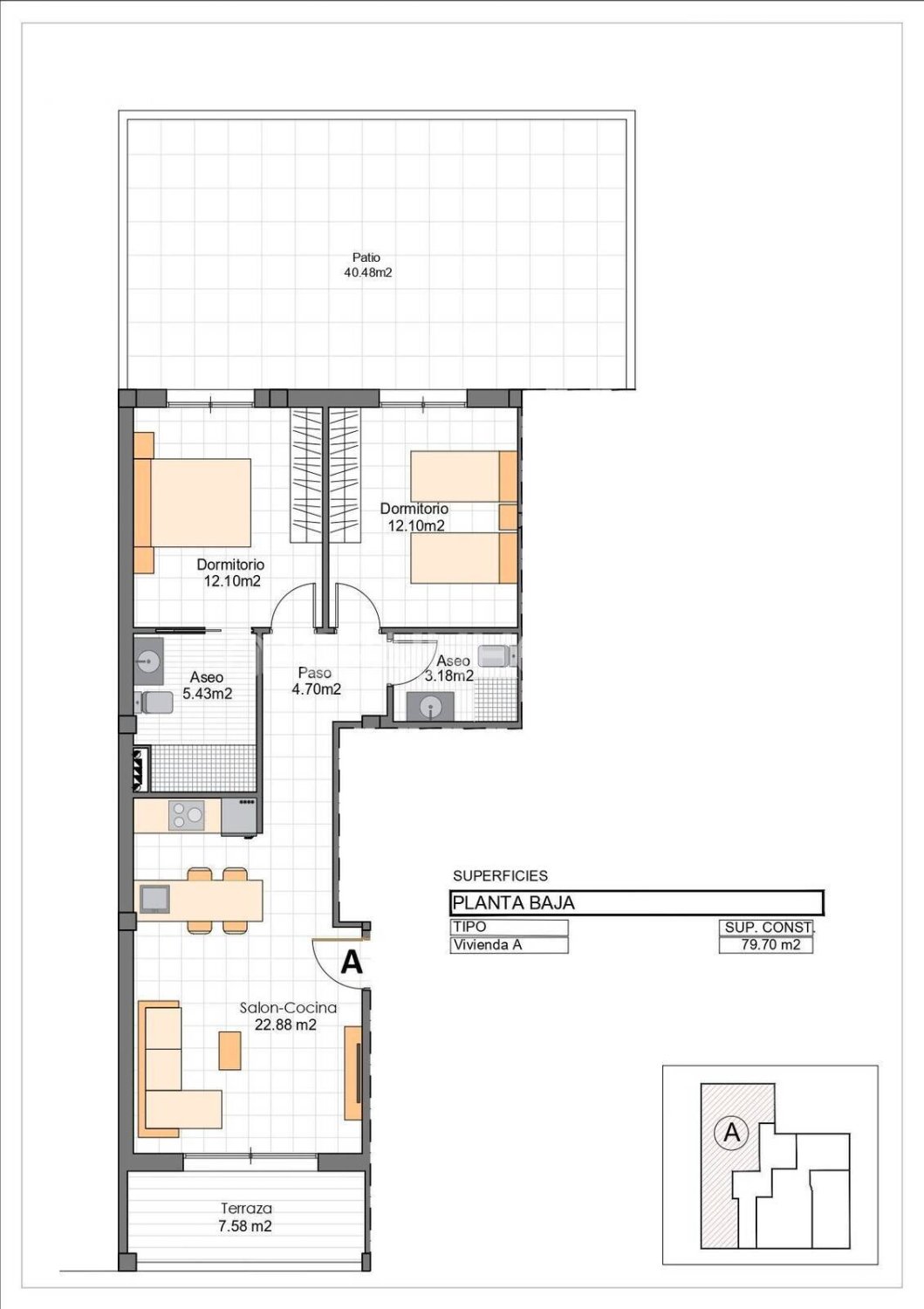 Apartament w San Pedro del Pinatar, Murcia, Hiszpania 2 sypialnie, 83 mkw. nr 168153