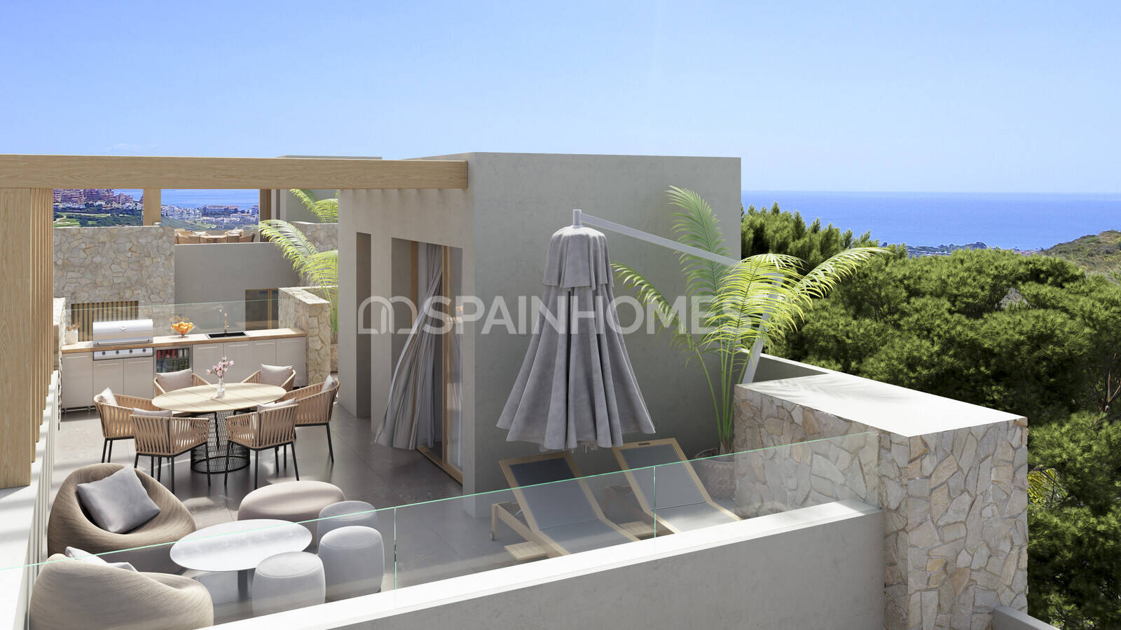 Villa i Manilva, Malaga, Spanien 3 sovrum, 100 kvm. Nr. 168036
