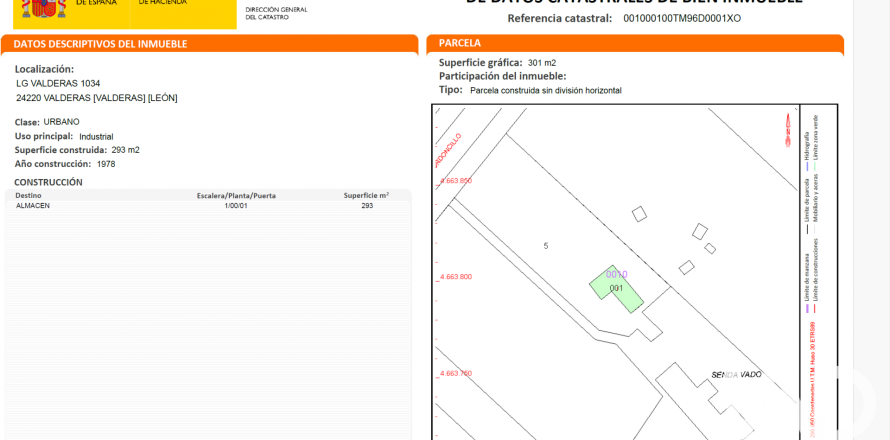 Land in Valderas, Leon, Spanien 3762 m2 Nr. 188015