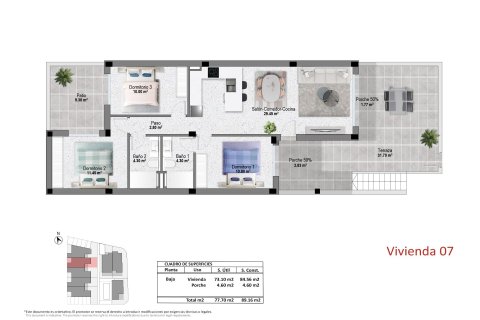 Bungalow for sale in Pilar de la Horadada, Alicante, Spain 3 bedrooms, 84 sq.m. No. 191944 - photo 5