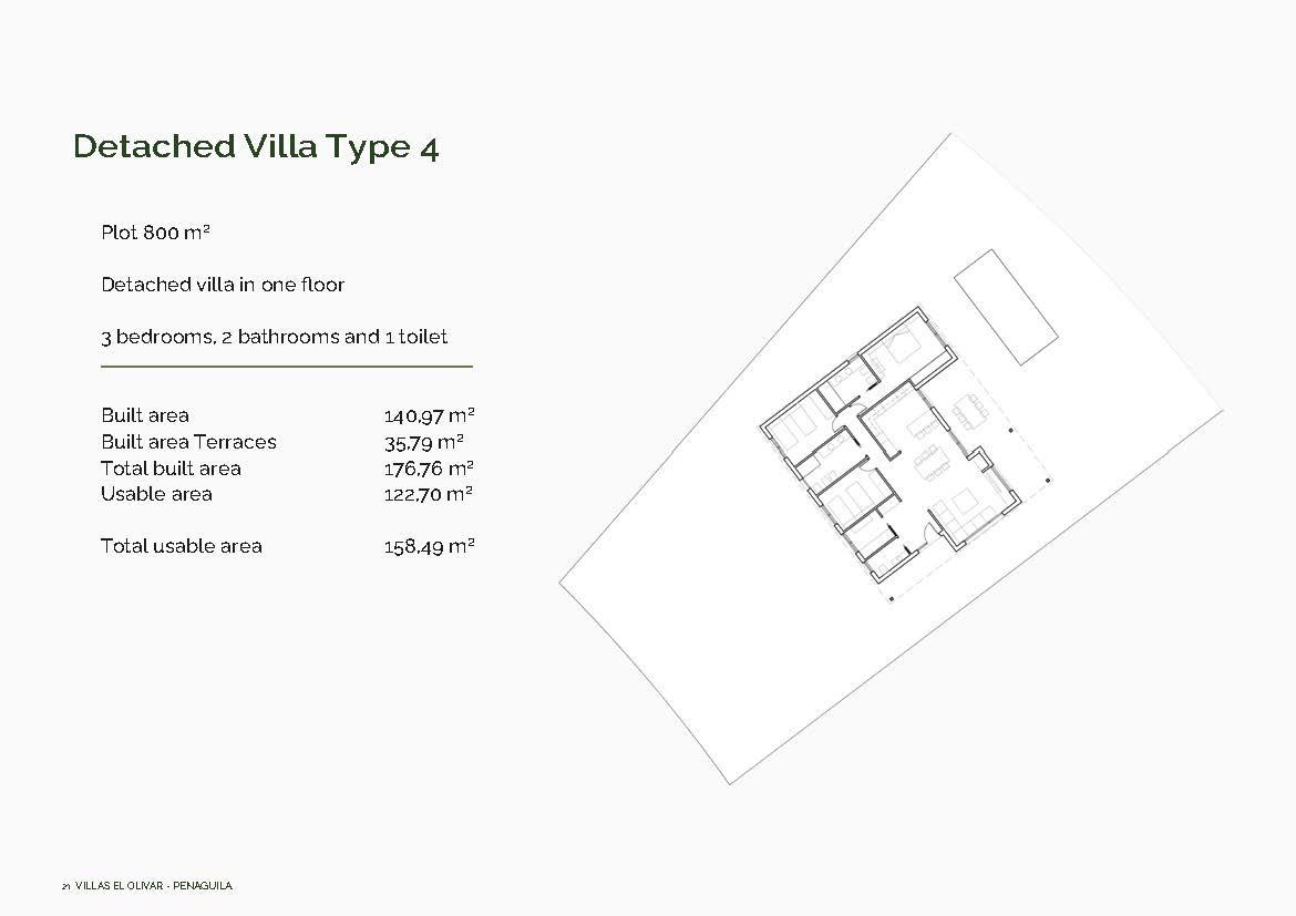 Villa en Penaguila, Alicante, España 3 dormitorios, 140 m2 No. 133941