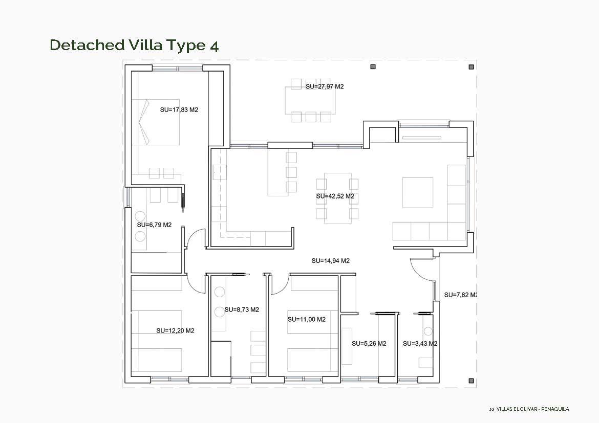 Villa en Penaguila, Alicante, España 3 dormitorios, 140 m2 No. 133941