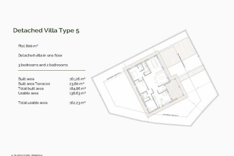 Huvila myytävänä Penaguila, Alicante, Espanja, 3 makuuhuonetta, 161 m2 No. 133942 - kuva 10