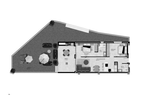 Layout 2 bedrooms, 78,8 sq.m. in Pinet Beach II in Elche, Alicante, Spain No. 155121