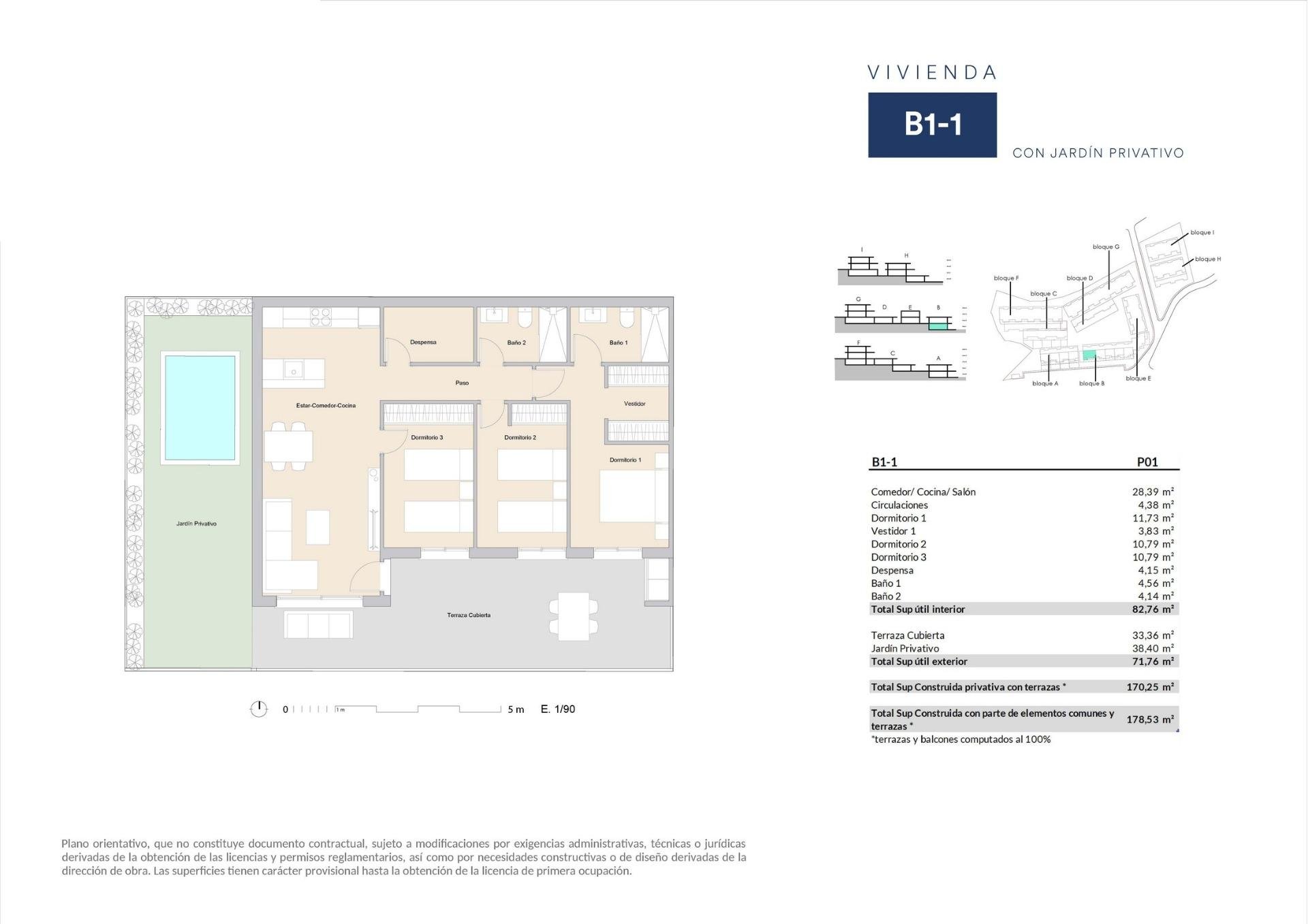 Appartamento a Albir, Alicante, Spagna 3 camere da letto, 98 mq. N° 182652