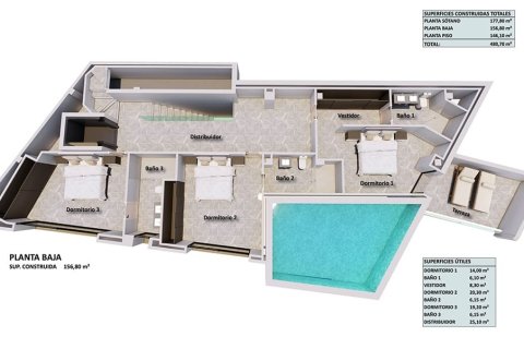 Villa till salu i Costa D'en Blanes, Mallorca, Spanien 4 sovrum, 303 kvm. Nr. 147906 - foto 10