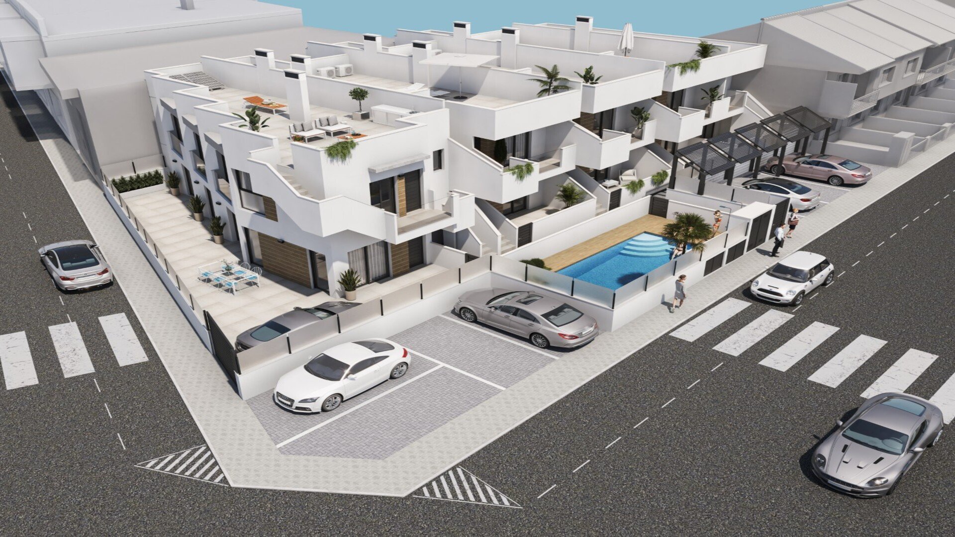 Bungalow en Villas Joblan 2, San Pedro del Pinatar, Murcia, España 3 dormitorios, 86.9 m2 No. 148437