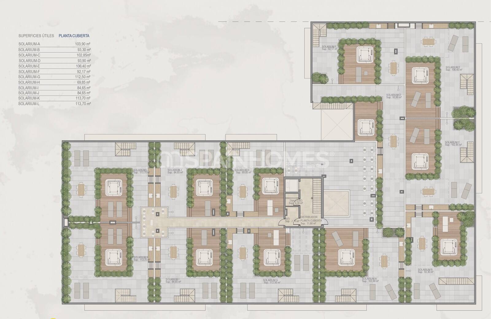 Kattohuoneisto Torre-Pacheco, Murcia, Espanja 2 makuuhuonetta, 80 m2 No. 70693