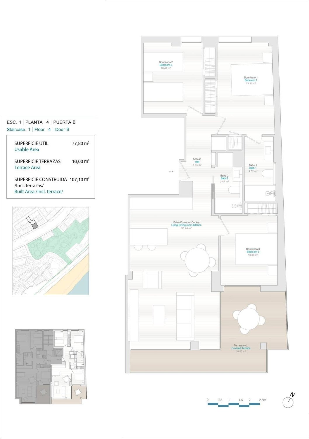 Wohnung in Villajoyosa, Alicante, Spanien 3 Schlafzimmer, 77 m2 Nr. 182744