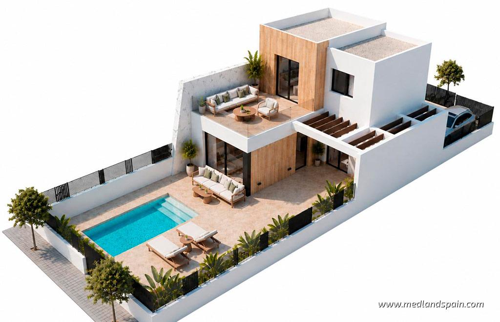 Willa w Los Alcazares, Murcia, Hiszpania 3 sypialnie, 114 mkw. nr 192968
