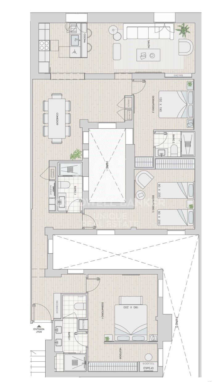 Appartamento a Madrid, Spagna 3 camere da letto, 166 mq. N° 178700