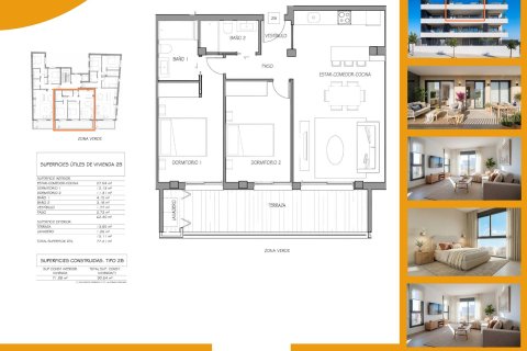 Wohnung zum Verkauf in Ciudad Quesada, Alicante, Spanien 2 Schlafzimmer, 90 m2 Nr. 193074 - Foto 13