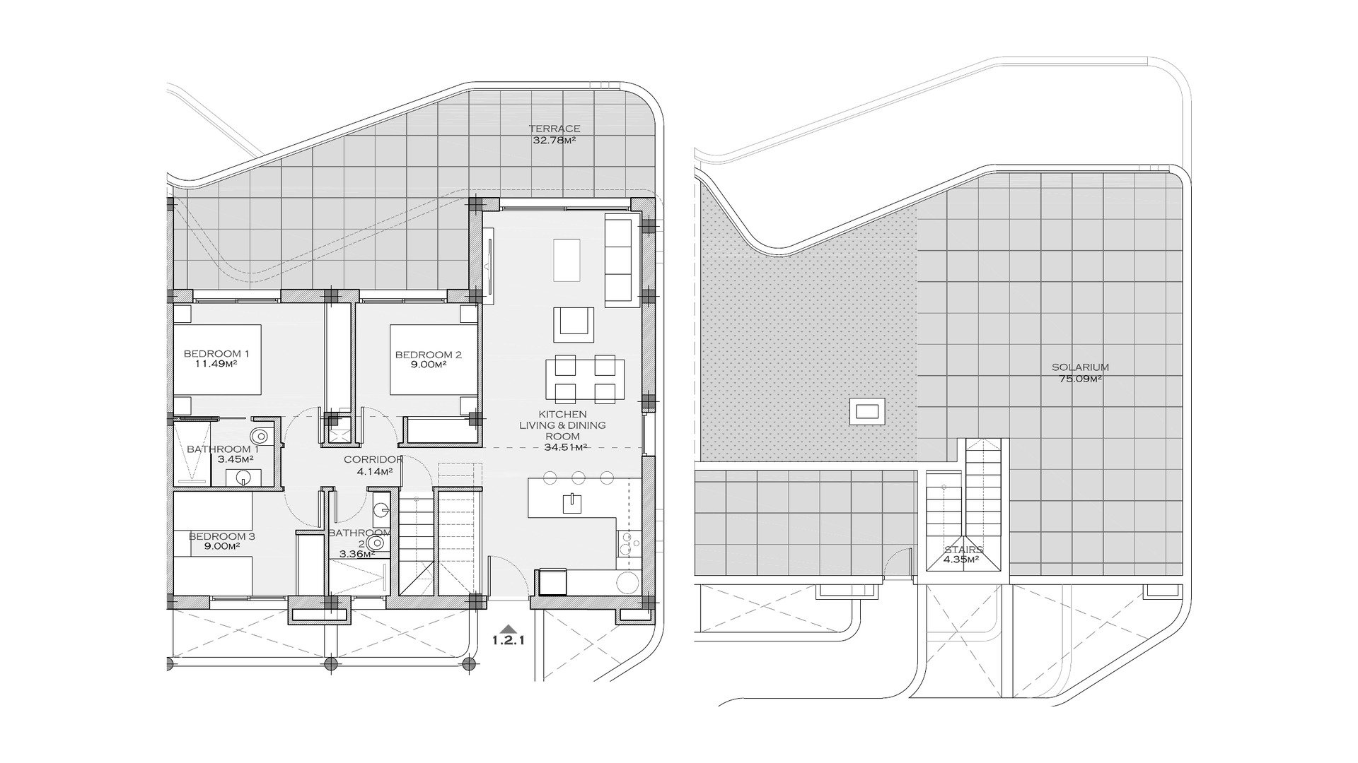 Dzīvoklis SERENA BREEZE 3, Los Alcazares, Murcia, Spānijā 3 istabas, 201.67 m2 Nr. 178370