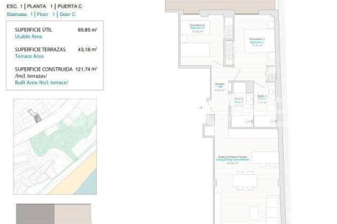 Penthouse w Villajoyosa, Alicante, Hiszpania 3 sypialnie, 126 mkw. nr 178236 – zdjęcie 7