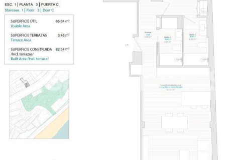 Penthouse w Villajoyosa, Alicante, Hiszpania 3 sypialnie, 126 mkw. nr 178236 – zdjęcie 11