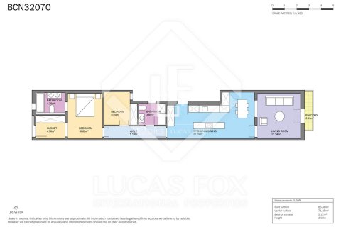 Wohnung zur Miete in Barcelona, Spanien 2 Schlafzimmer, 78 m2 Nr. 150239 - Foto 27