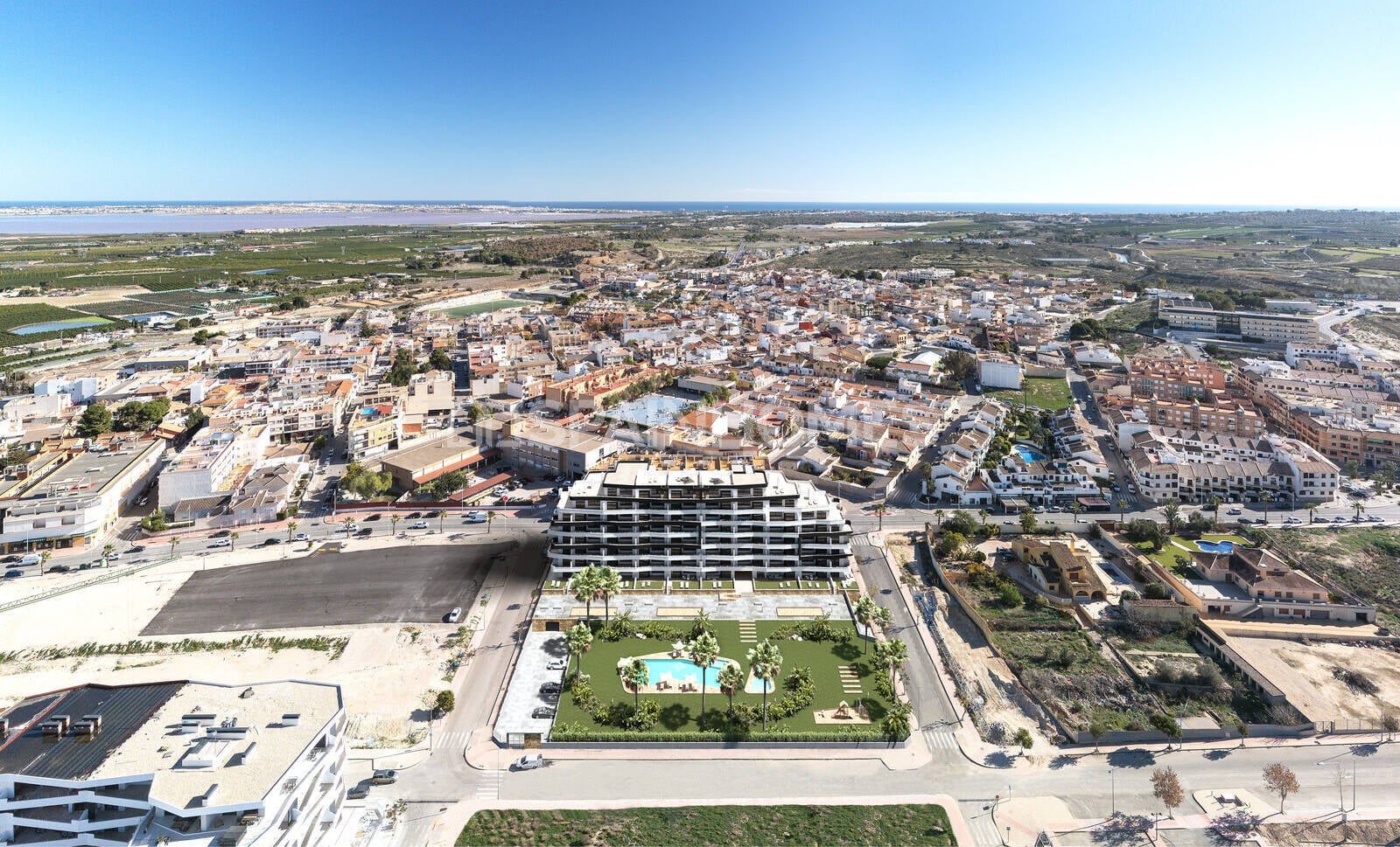 Takvåning i San Miguel de Salinas, Alicante, Spanien 2 sovrum, 72 kvm. Nr. 160907