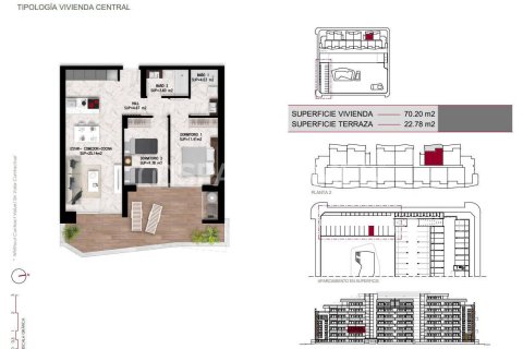 Ático en venta en San Miguel de Salinas, Alicante, España 2 dormitorios, 72 m2 No. 160907 - foto 12