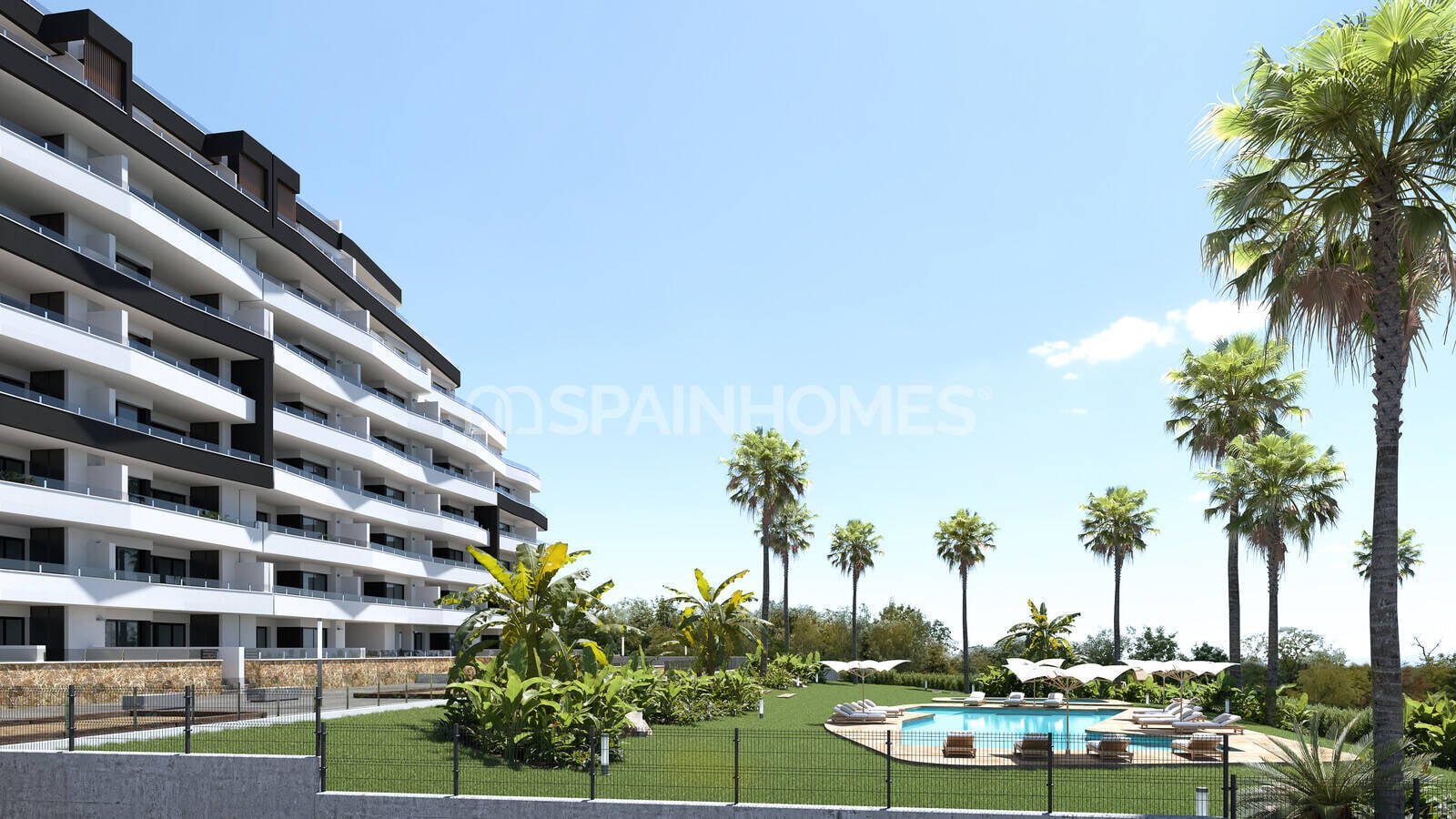 Takvåning i San Miguel de Salinas, Alicante, Spanien 2 sovrum, 72 kvm. Nr. 160907