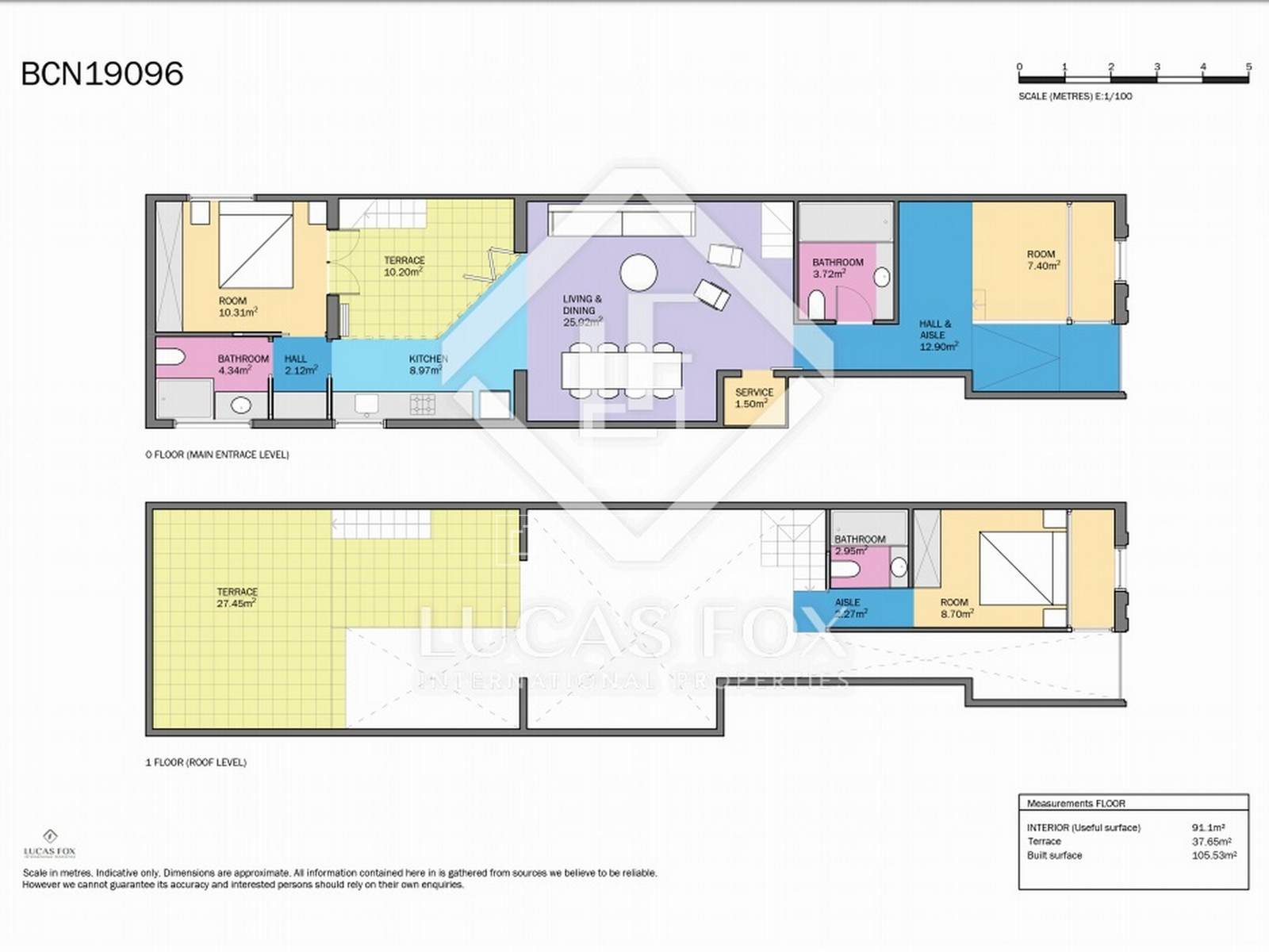 Wohnung in Barcelona, Spanien 2 Schlafzimmer, 97 m2 Nr. 192752