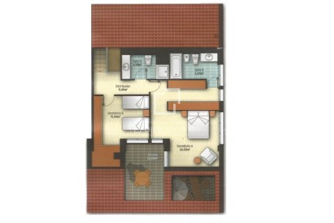 Kattohuoneisto myytävänä Castelldefels, Barcelona, Espanja, 4 makuuhuonetta, 209 m2 No. 192751 - kuva 28