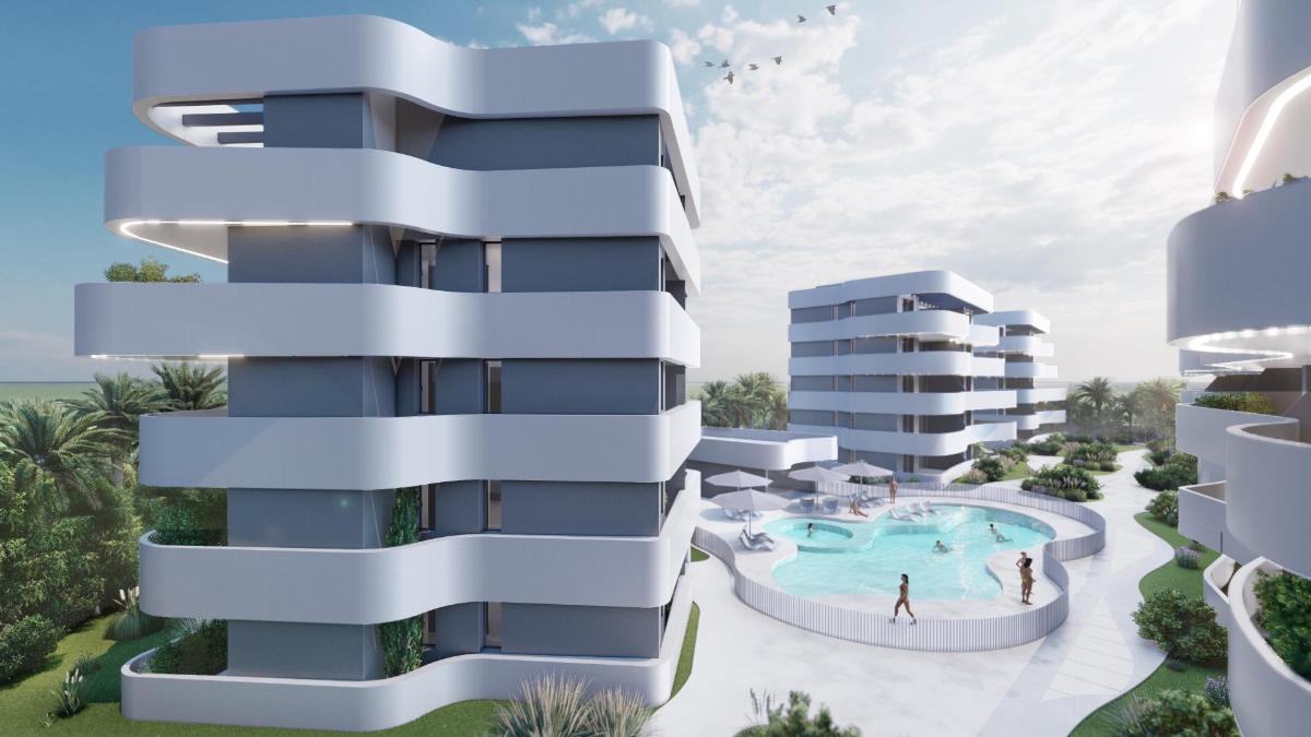 Квартира в Гуардамар-дель-Сегура, Аликанте, Испания 2 спальни, 80м2 №100033