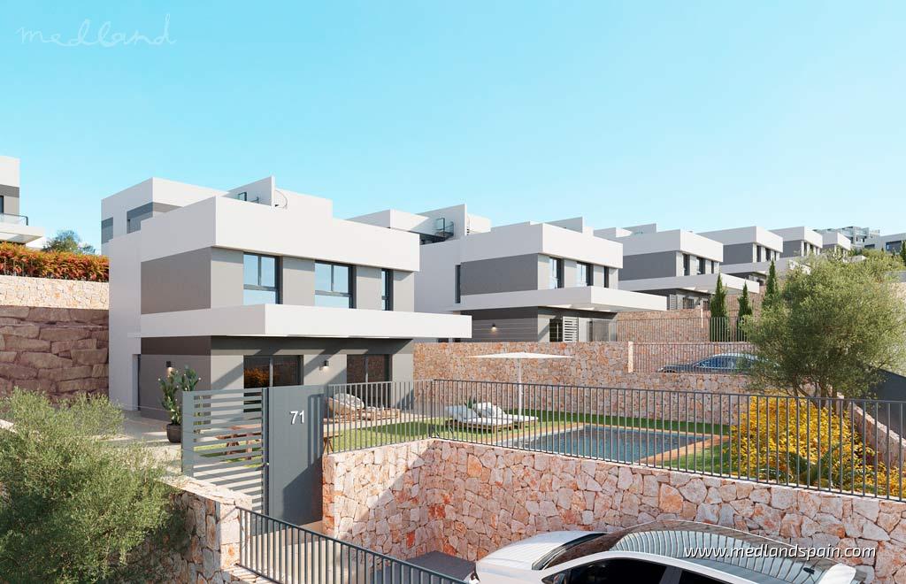 Huvila Finestrat, Alicante, Espanja 4 makuuhuonetta, 157 m2 No. 105151