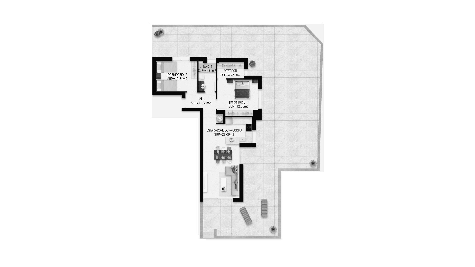 Apartment in VIVA LIFE BEACH, Torre de la Horadada, Alicante, Spa, 2 bedrooms, 79.35 sq.m. No. 166829