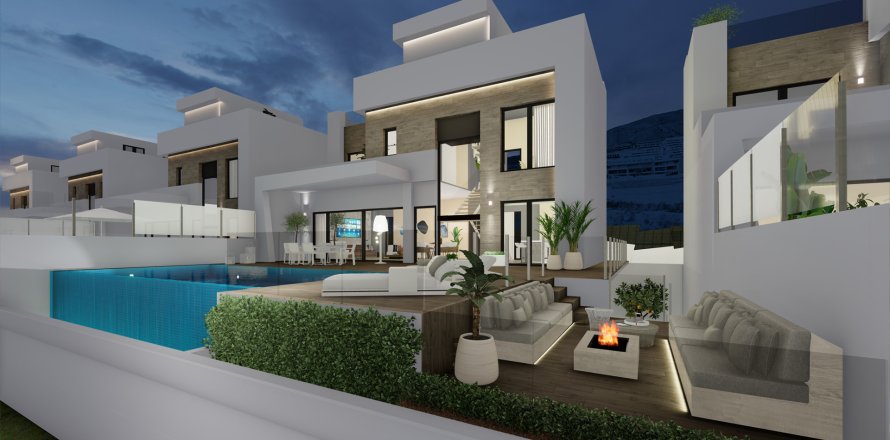 Villa i Benidorm, Alicante, Spanien 4 sovrum, 425 kvm. Nr. 148224