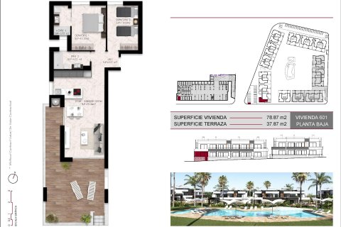 Bungalow en venta en Ciudad Quesada, Alicante, España 2 dormitorios, 78 m2 No. 171855 - foto 5
