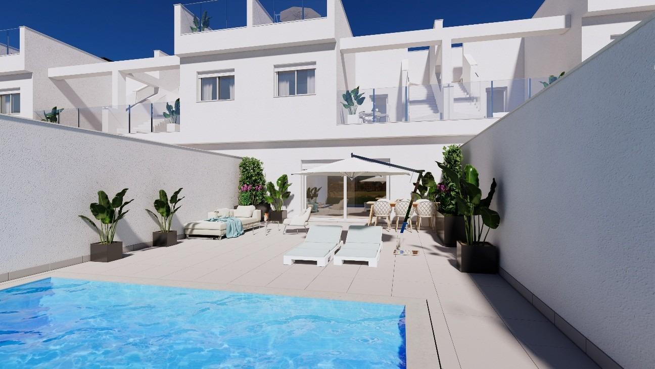 Bliźniak w Los Alcazares, Murcia, Hiszpania 3 sypialnie, 135 mkw. nr 143255