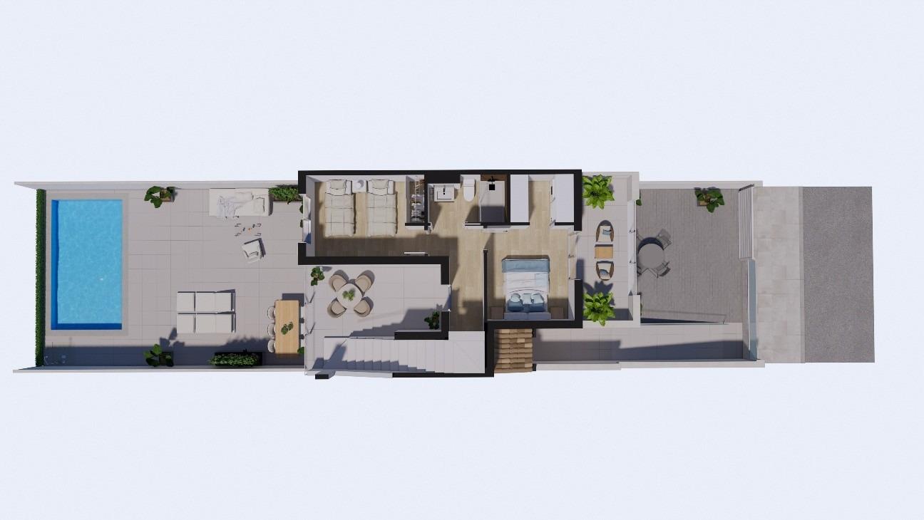 Bliźniak w Los Alcazares, Murcia, Hiszpania 3 sypialnie, 135 mkw. nr 143255