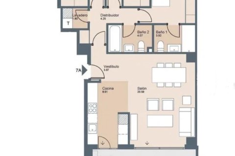 Продажа квартиры в Аликанте, Испания 3 спальни, 125м2 №152377 - фото 30