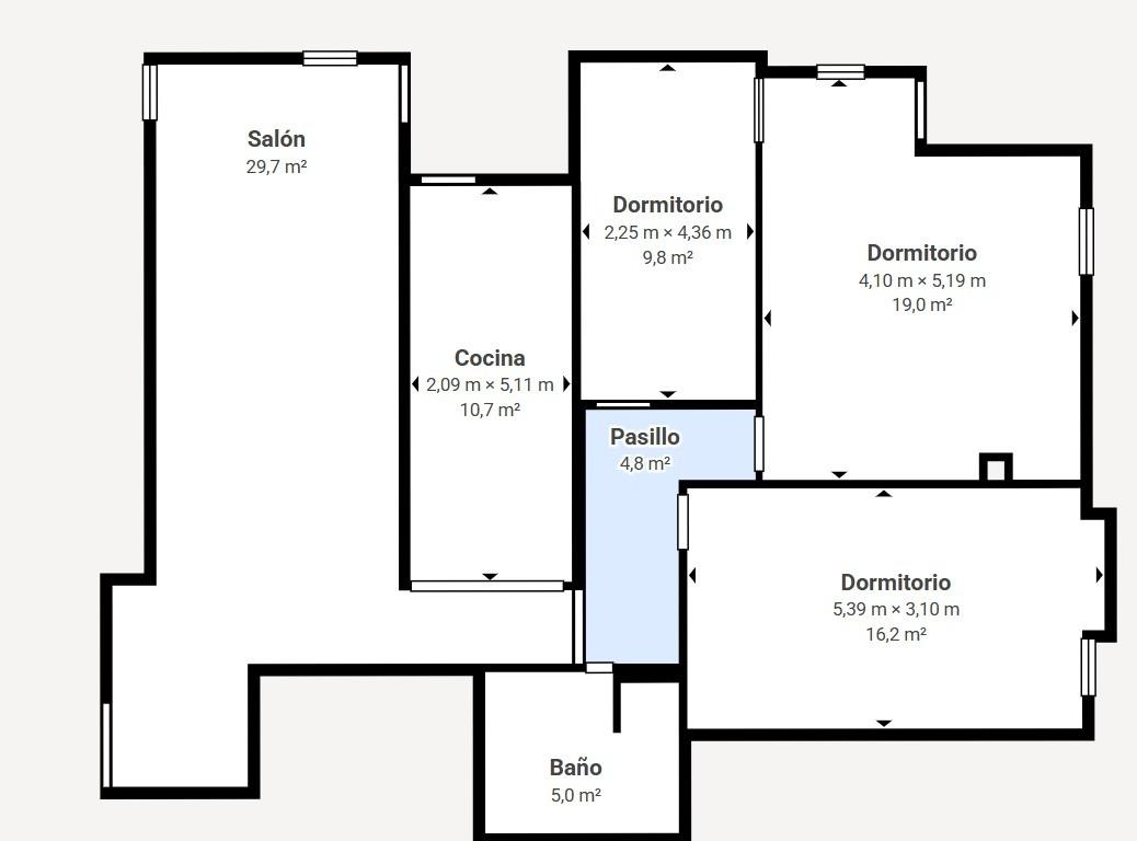 Huoneisto Segorbe, Castellon, Espanja 2 makuuhuonetta, 105 m2 No. 194957