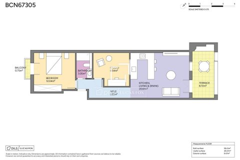 Apartment for sale in Barcelona, Spain 2 bedrooms, 62 sq.m. No. 164895 - photo 24