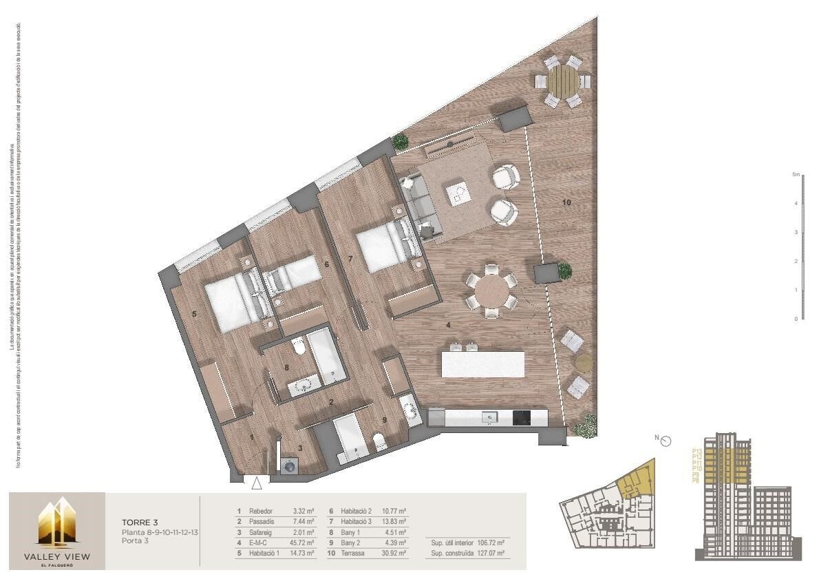 Huoneisto Principado De Andorra (Ninguna Poblacion Tiene C.P.), Lleida, Espanja 3 makuuhuonetta, 158 m2 No. 178949
