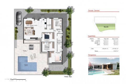 Villa zum Verkauf Banos Y Mendigo, Murcia, Spanien 3 Schlafzimmer, 136 m2 Nr. 116654 - Foto 6