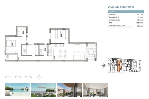 Apartment à vendre à Guardamar del Segura, Alicante, Espagne, 3 chambres, 98 m2 No. 189824 - photo 20