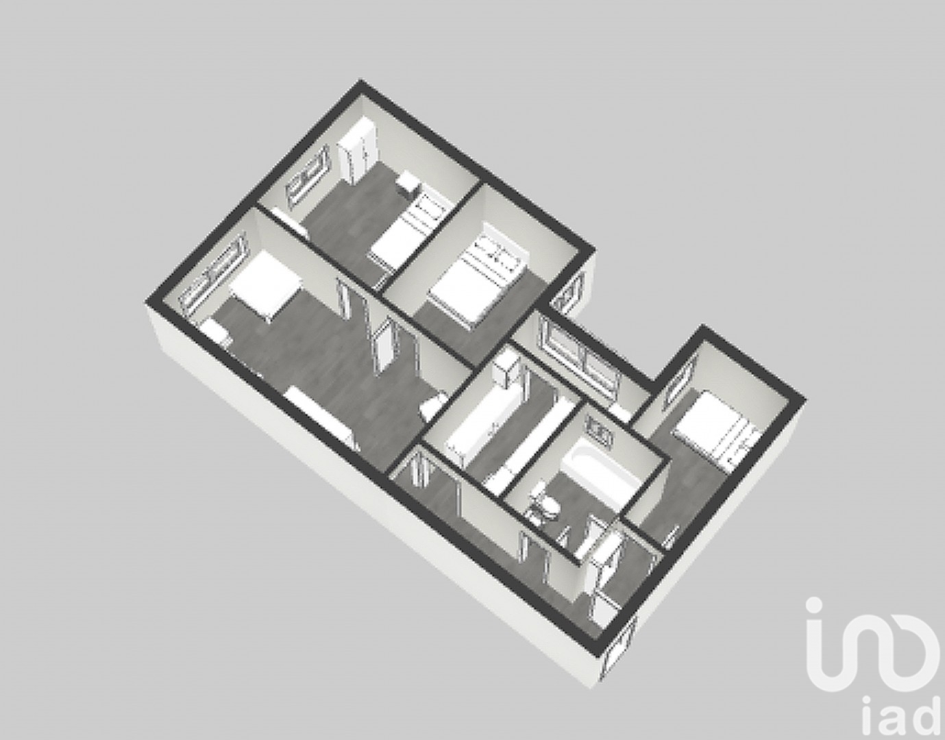 Apartamento en Vilanova i la Geltrú, Barcelona, España 3 dormitorios, 69 m2 No. 186061