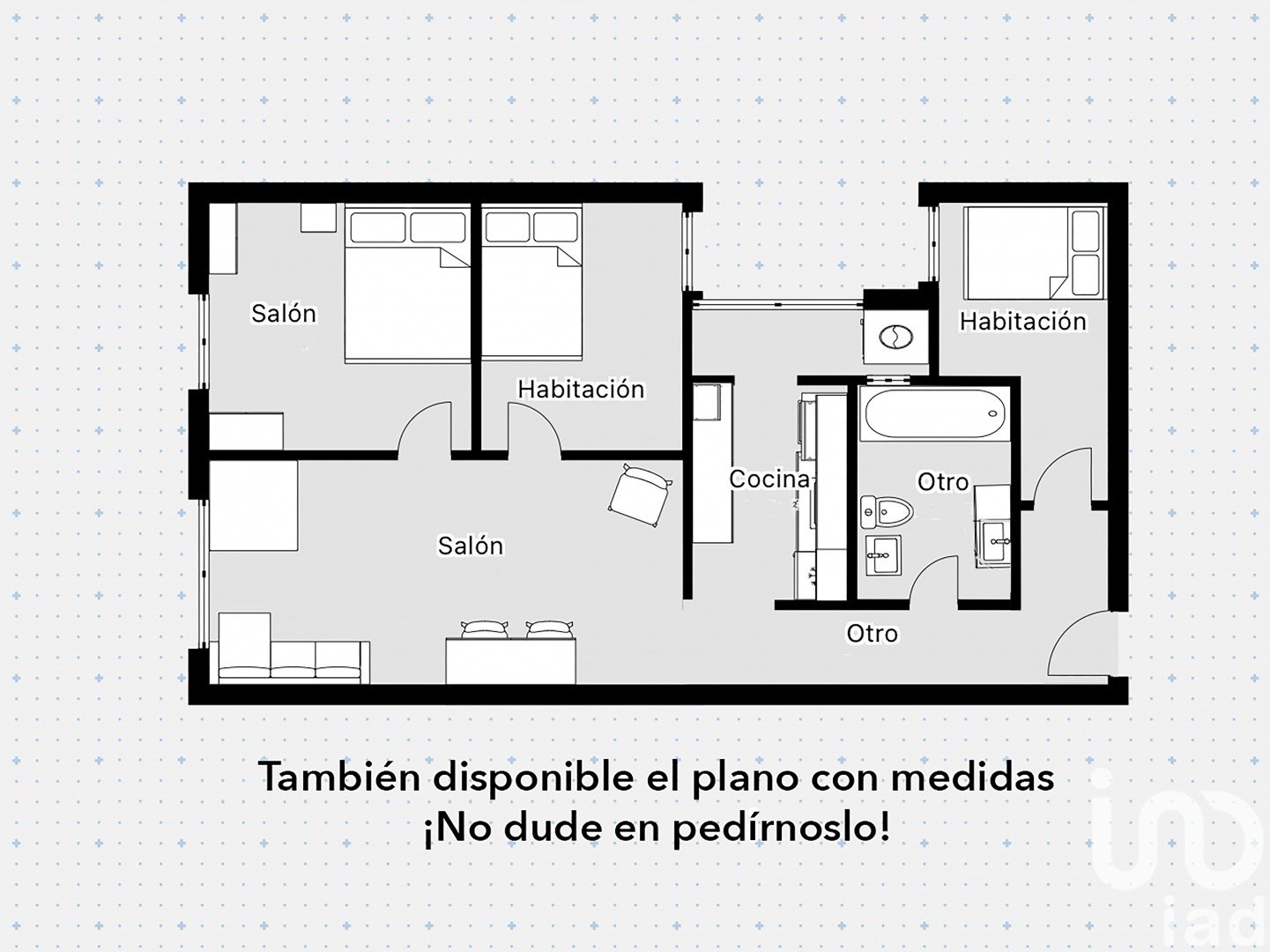 Apartamento en Vilanova i la Geltrú, Barcelona, España 3 dormitorios, 69 m2 No. 186061