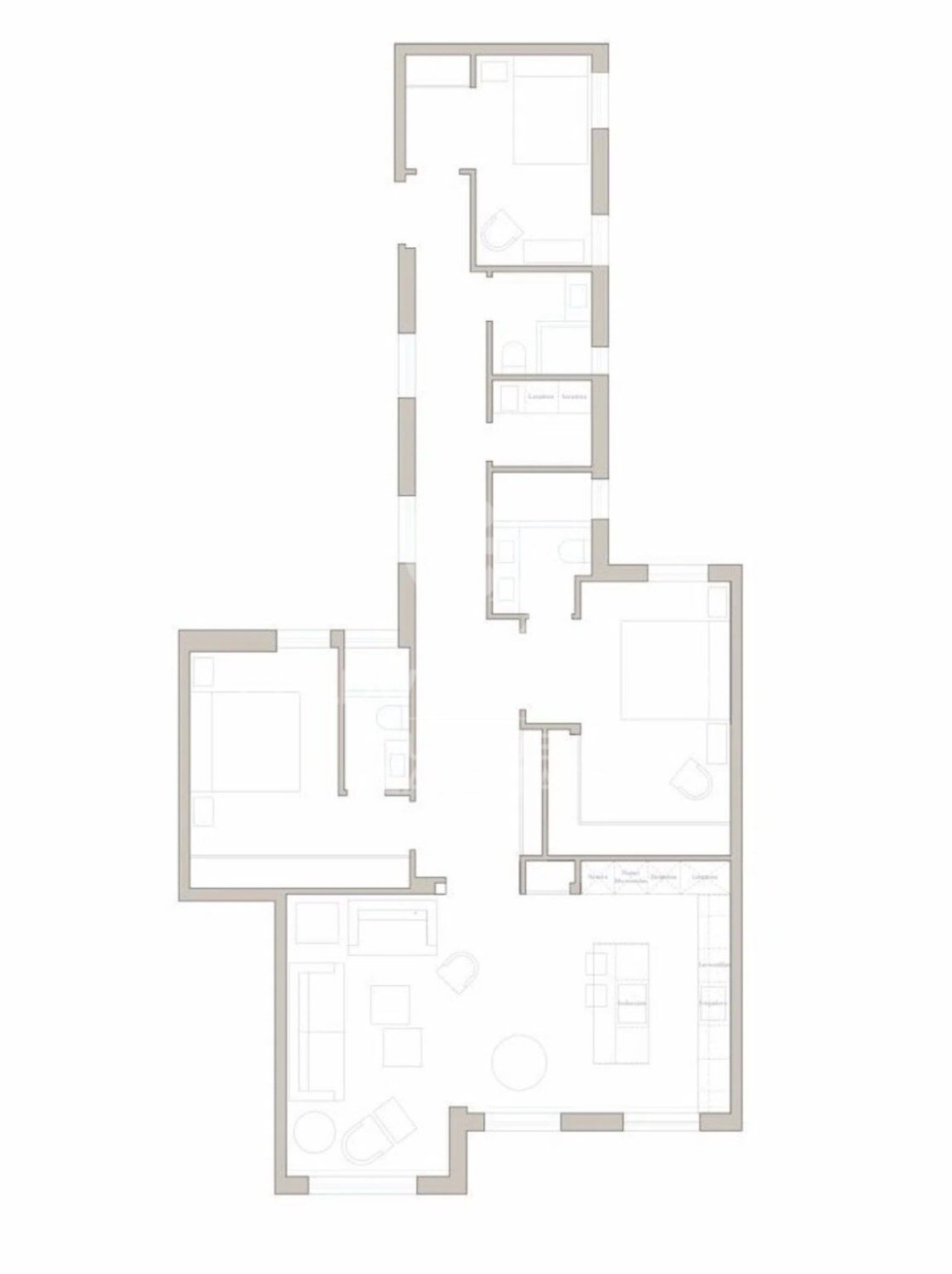 Квартира в Мадрид, Испания 3 спальни, 127м2 №178762