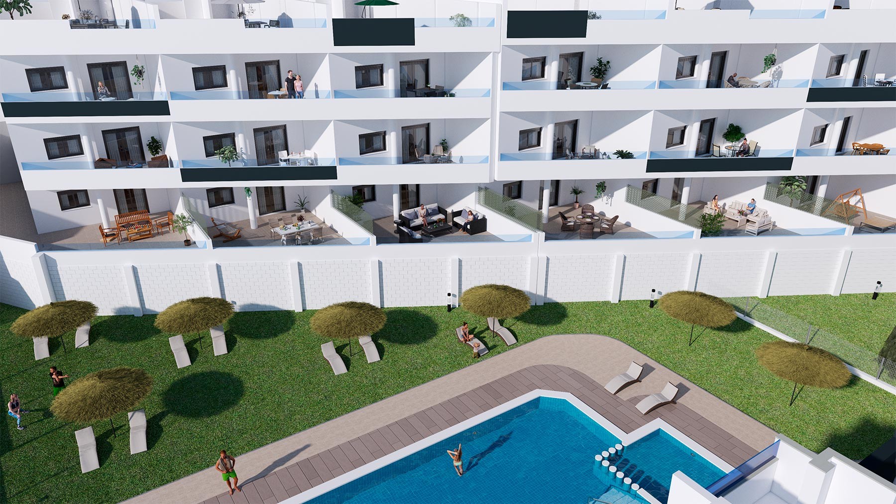 Bungalow à Orihuela, Alicante, Espagne 3 chambres, 78 m2 No. 112265