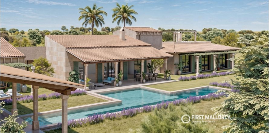 Land plot in Porreres, Mallorca, Spain 4 bedrooms, 14090 sq.m. No. 191968